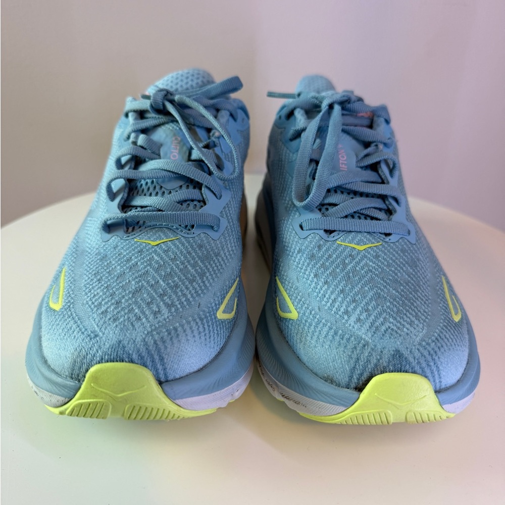 Hoka Sky Blue and Pink Running Shoes - Picture 2 of 10